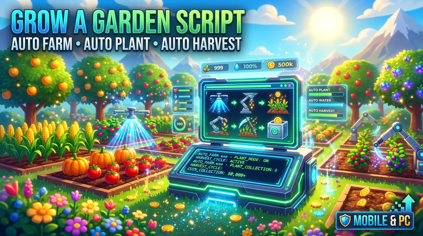 Grow a Garden Script – Auto Farm, Plant & Harvest [Mobile & PC]